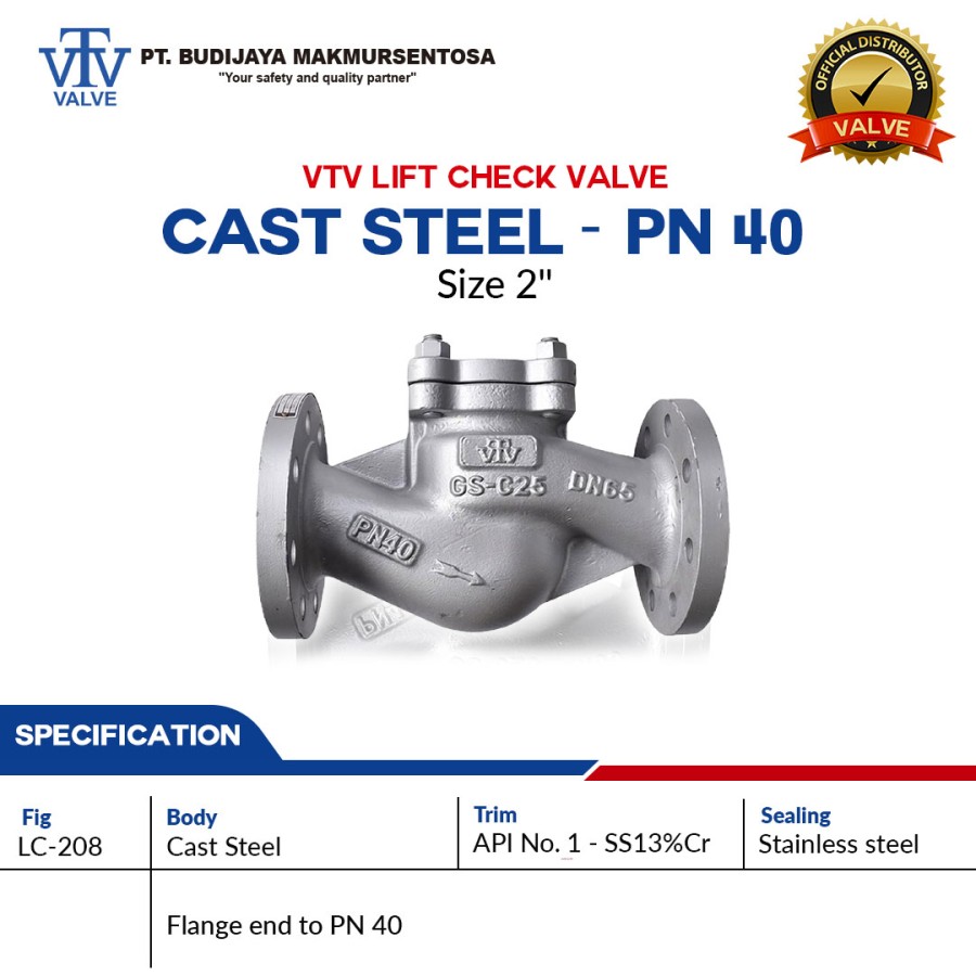 lift check valve