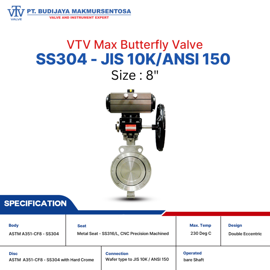 butterfly valve vtv max