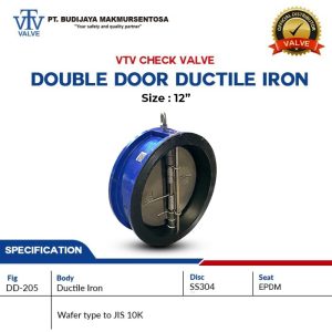 double door check valve